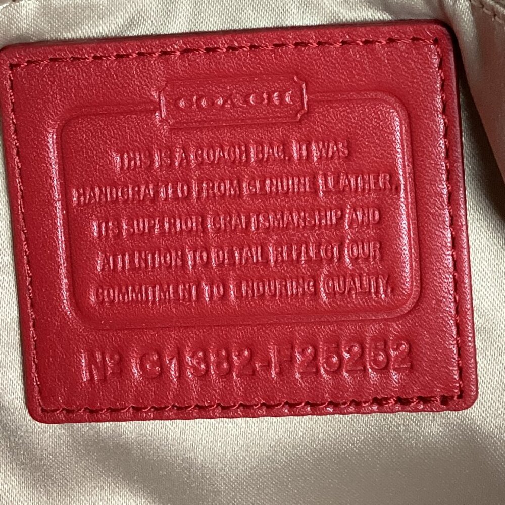 Coach Taylor Gathered Leather Alexis Carryall Tote Red NWT - Picture 15 of 16